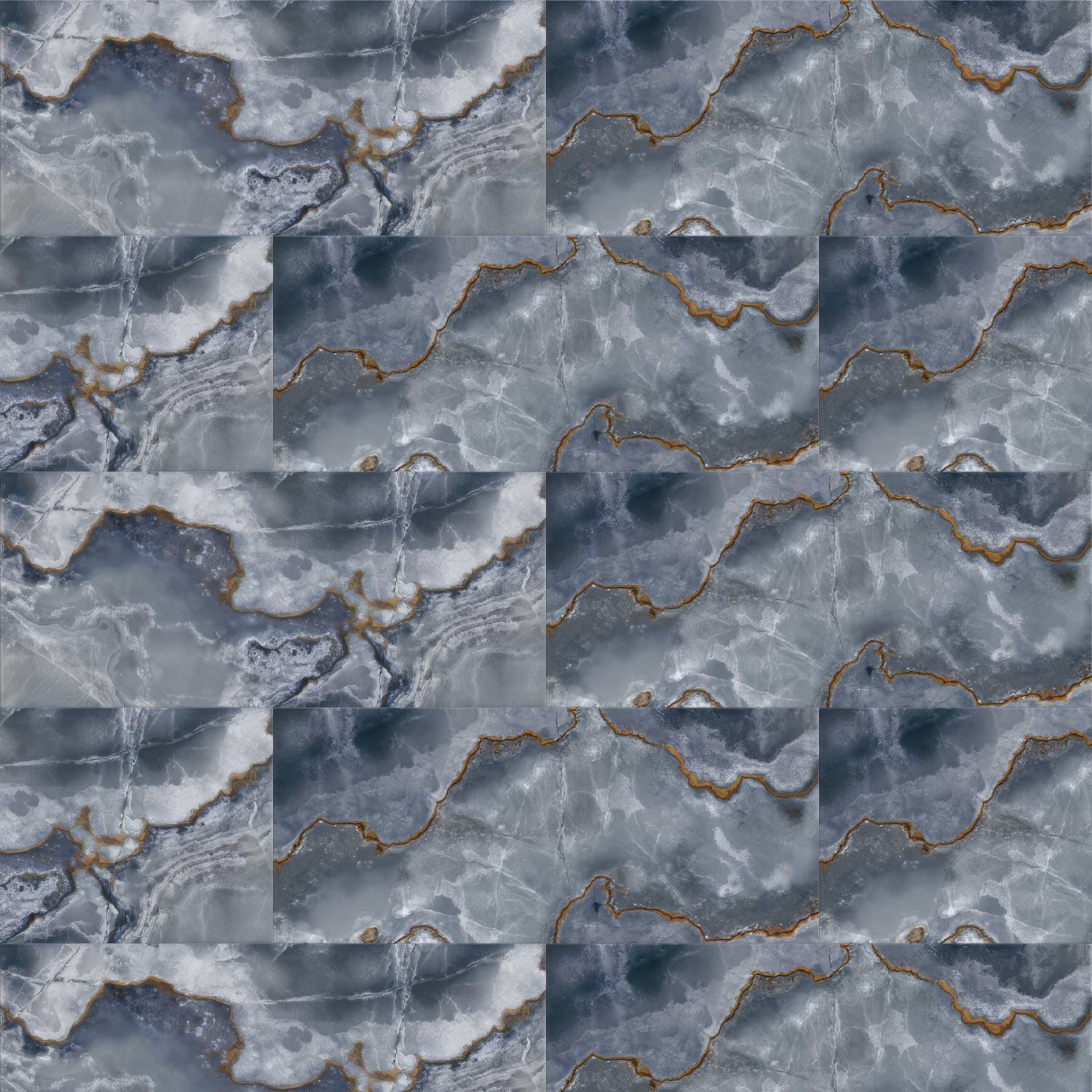 Onyx Blue in Polished and Matt Tiles - Hyperion Tiles