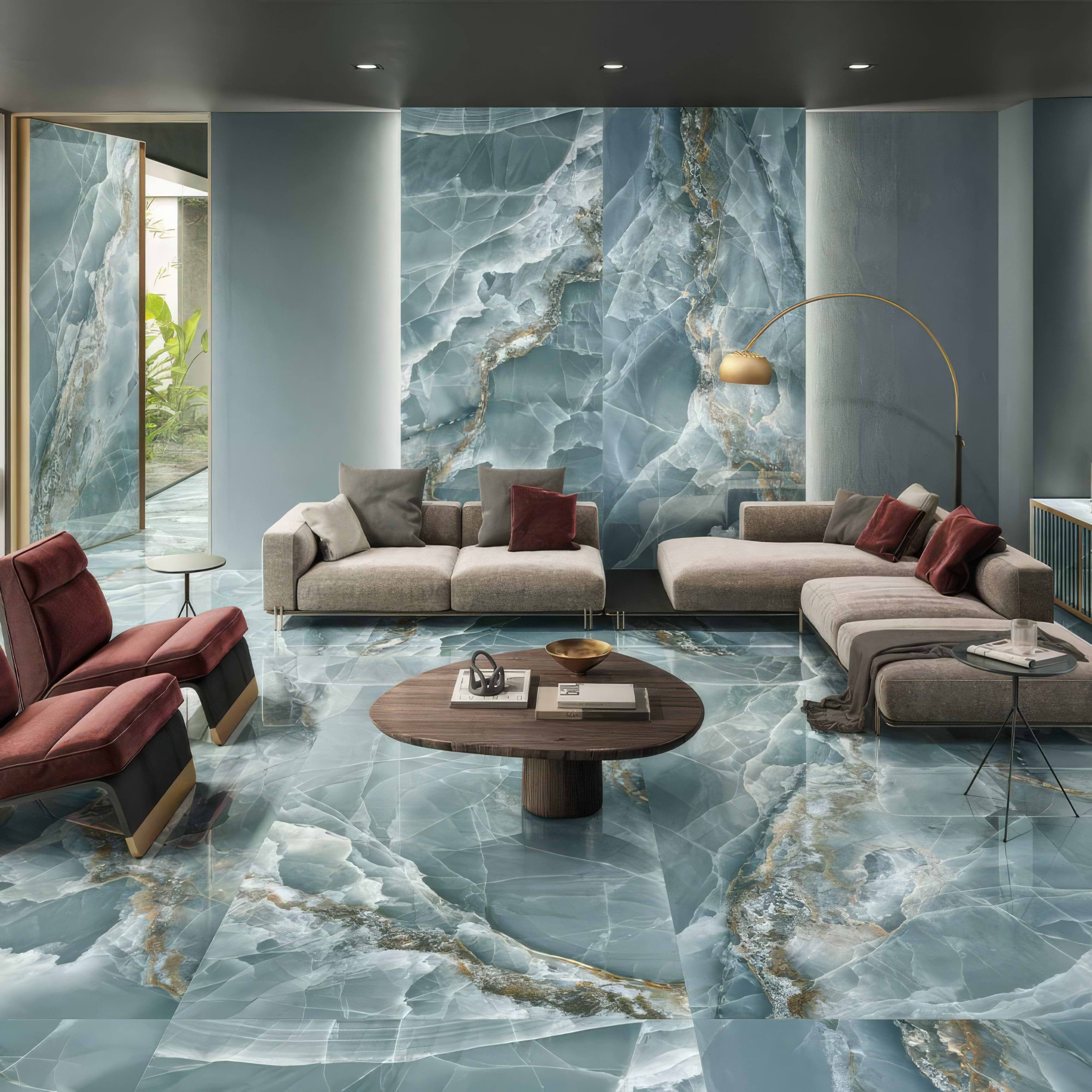 Onyx Green in Polished and Matt Tiles By Hyperion Tiles
