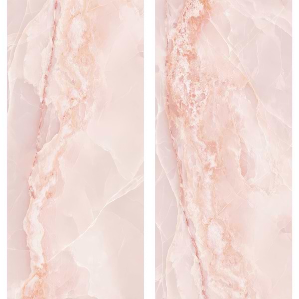 Onyx Pink in Polished and Matt Tiles By Hyperion Tiles