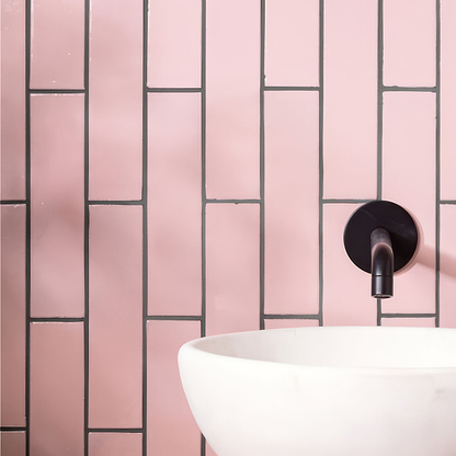 Blush Smooth Brick Tile | Hyperion Tiles