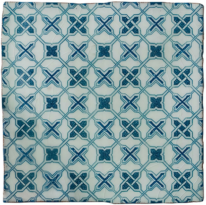 Ormeaux Blue on Mint - Hyperion Tiles