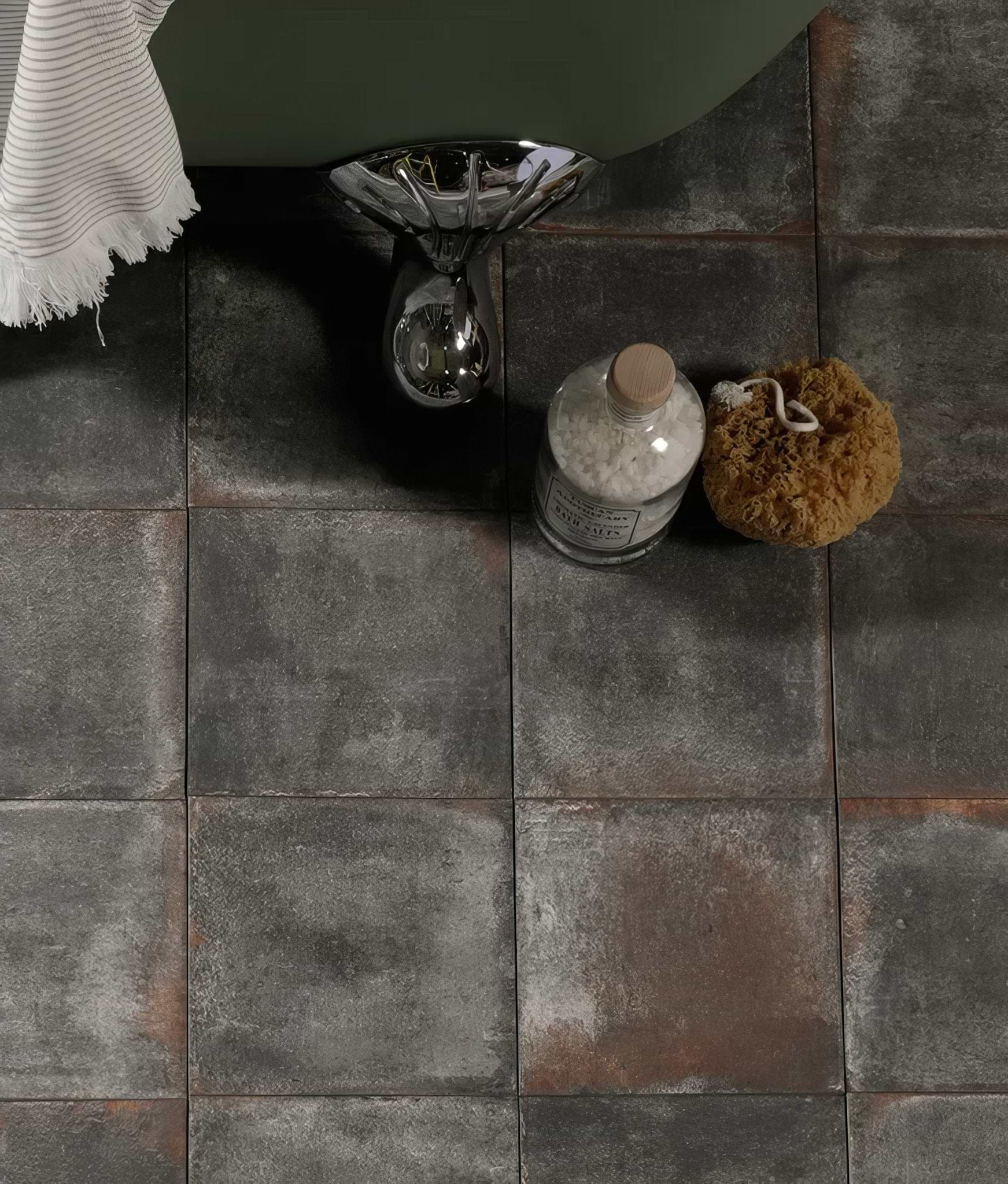 Osterley Porcelain Black Square - Hyperion Tiles