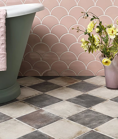 Osterley Porcelain Black Square - Hyperion Tiles