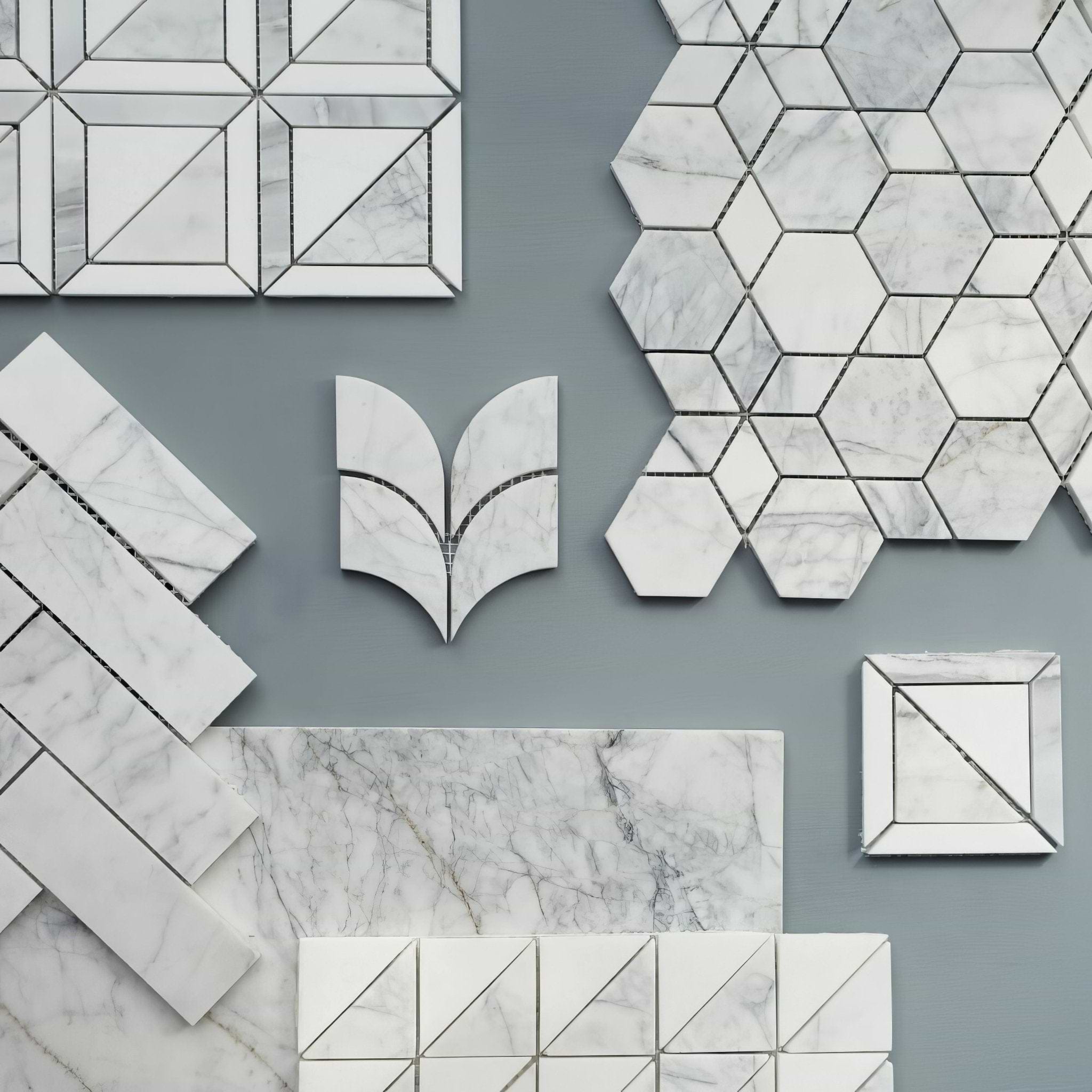 Ottimo Large Herringbone Mosaic - Hyperion Tiles