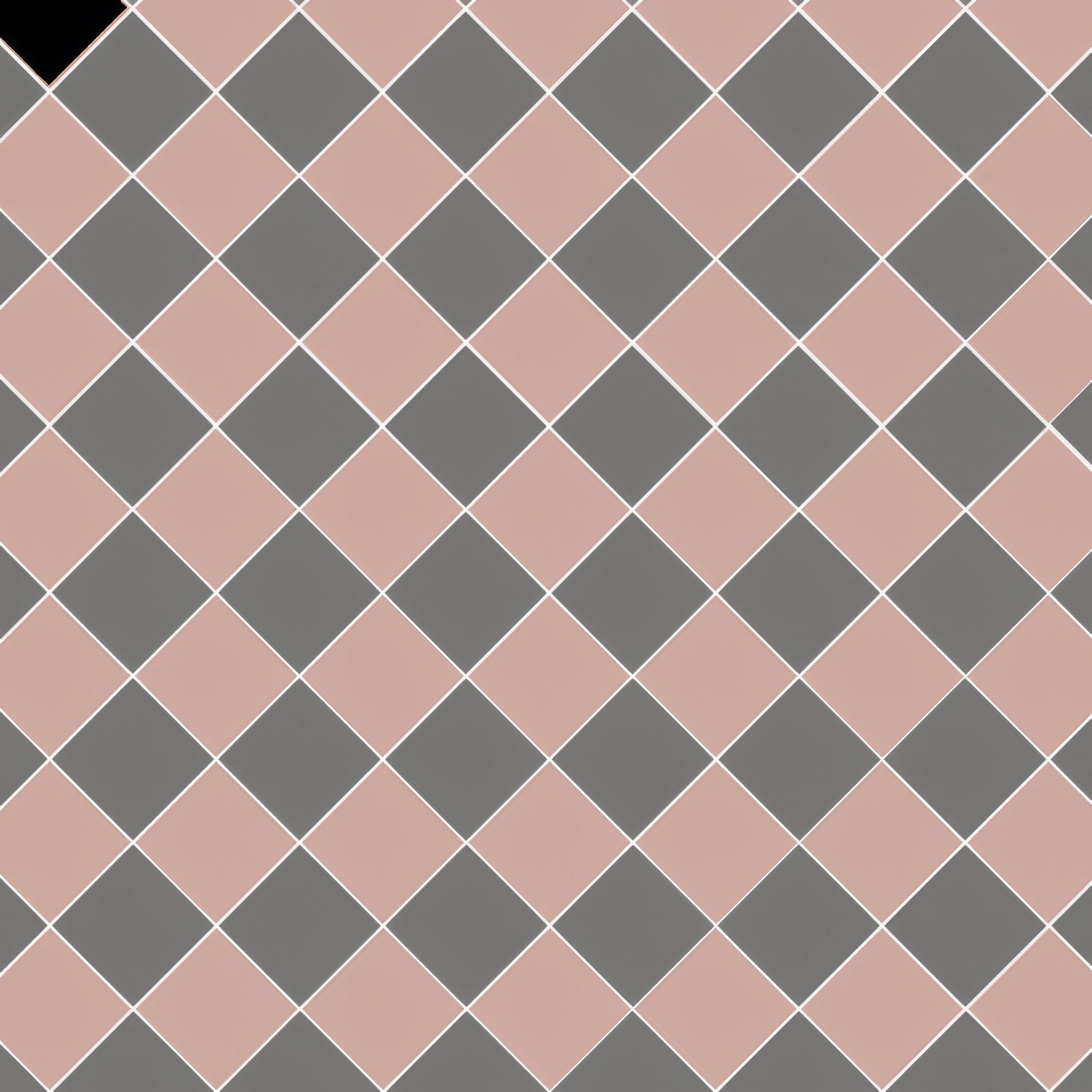 Oxford 106mm Carnation Pink and Revival Grey - Hyperion Tiles