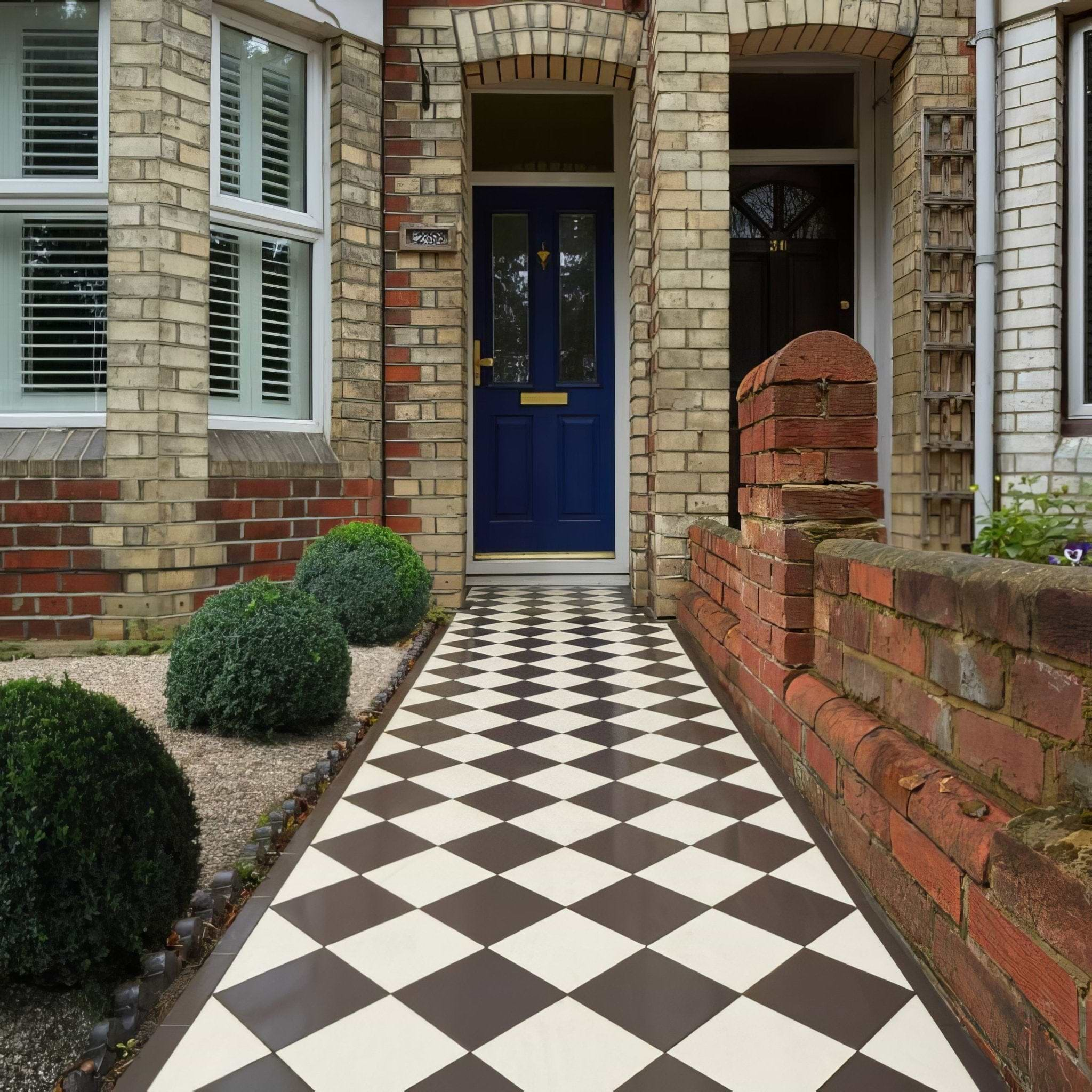 Oxford 151mm (6") Black and Dover White - Hyperion Tiles