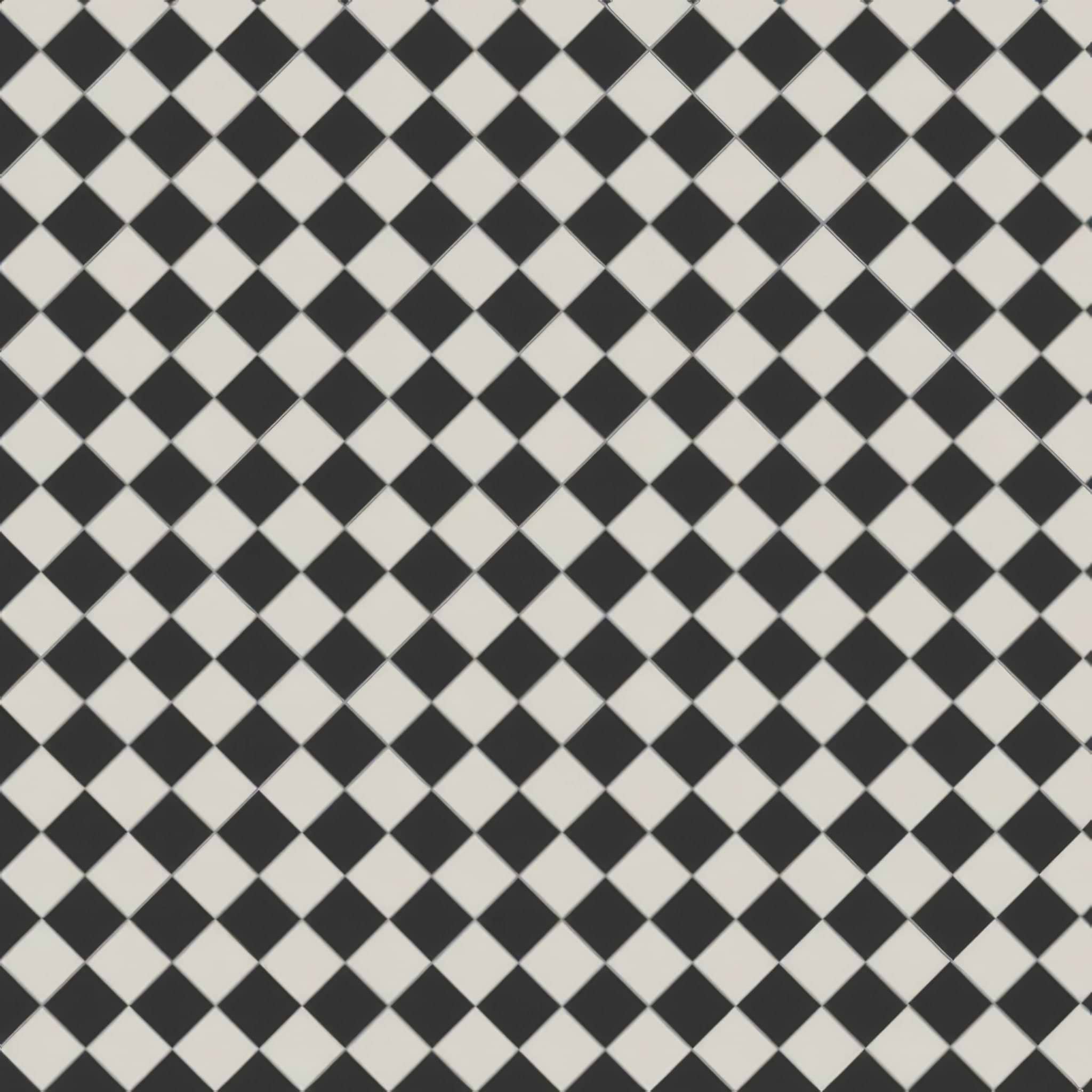 Oxford 53x53mm Black and Dover White - Hyperion Tiles