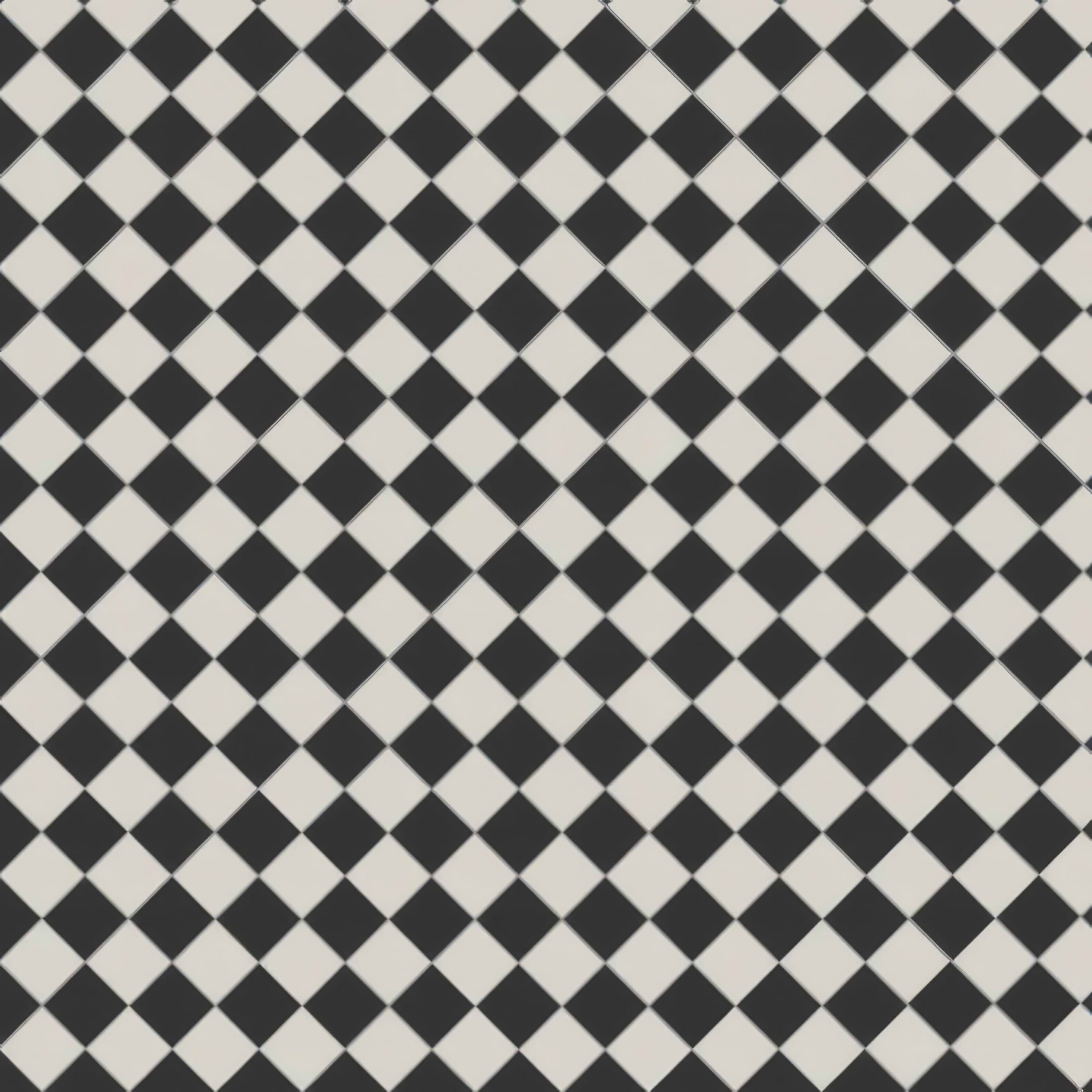 Oxford 53x53mm Black and Dover White - Hyperion Tiles