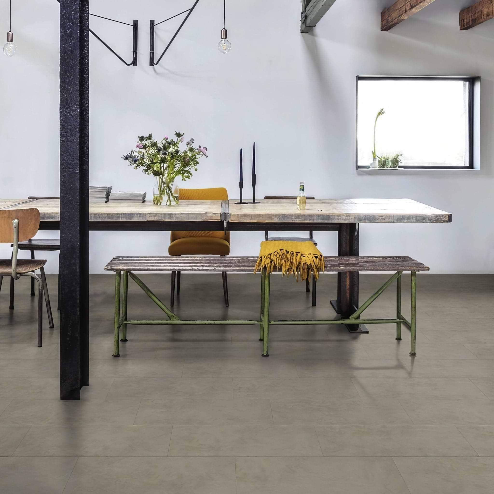 Oyster F515 Small Vinyl Tiles - Hyperion Tiles