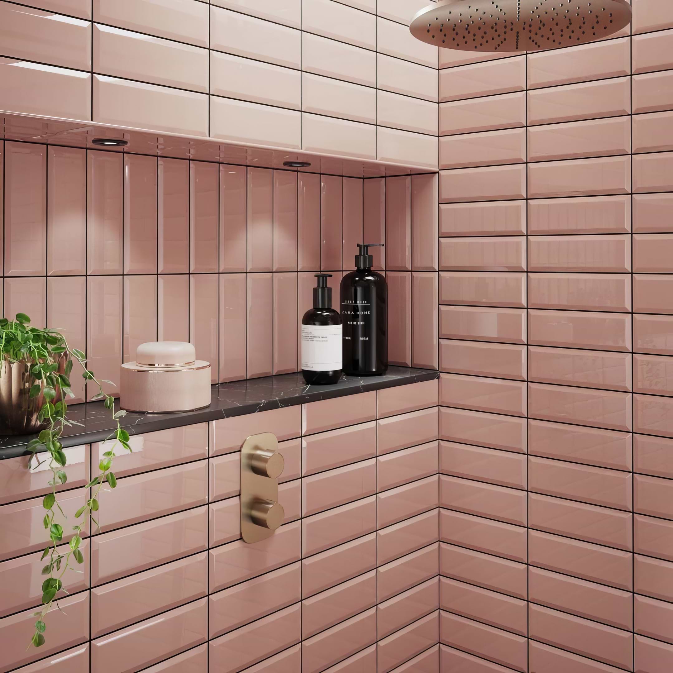 Metro Pink Ceramic - Hyperion Tiles