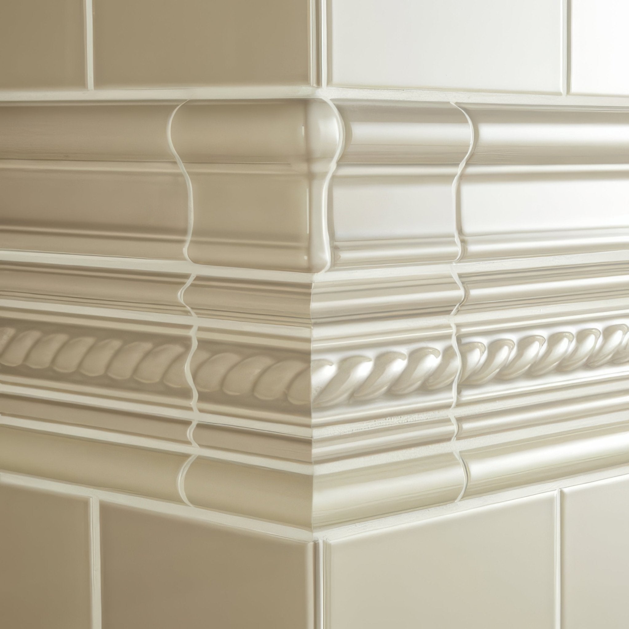 Palladian Beige Rope Moulding - Hyperion Tiles