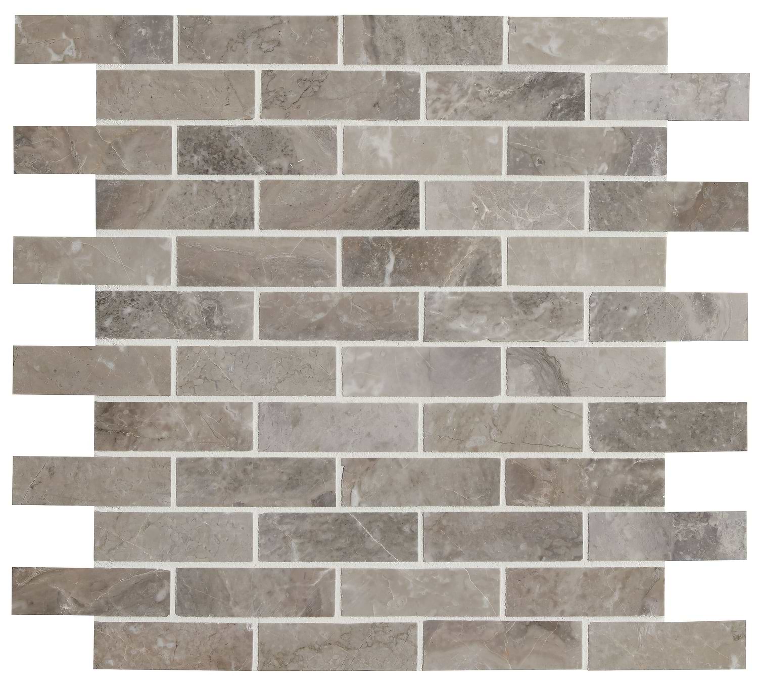Palladio Marble Slim Brick Mosaic - Hyperion Tiles
