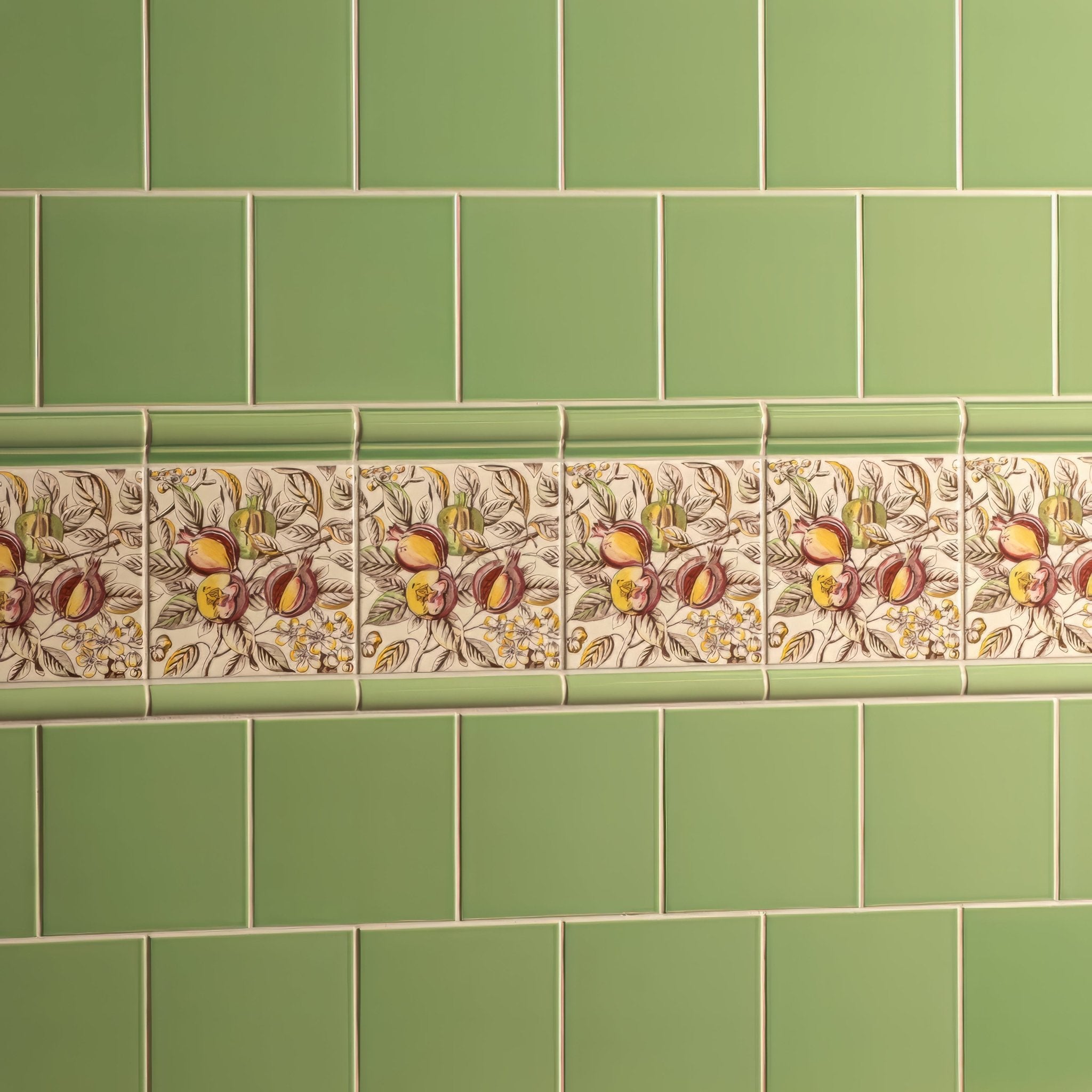 Palm Green Albert Moulding - Hyperion Tiles