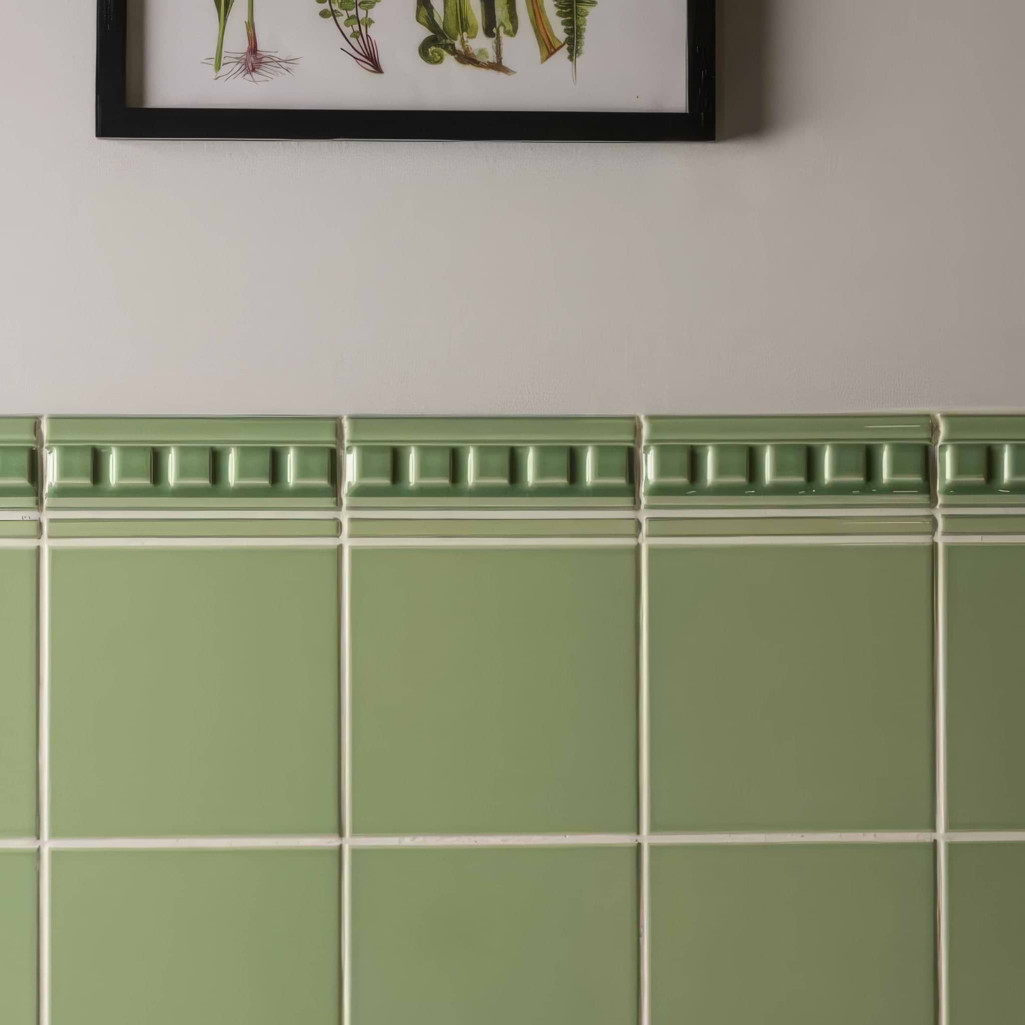 Palm Green Omega Moulding - Hyperion Tiles