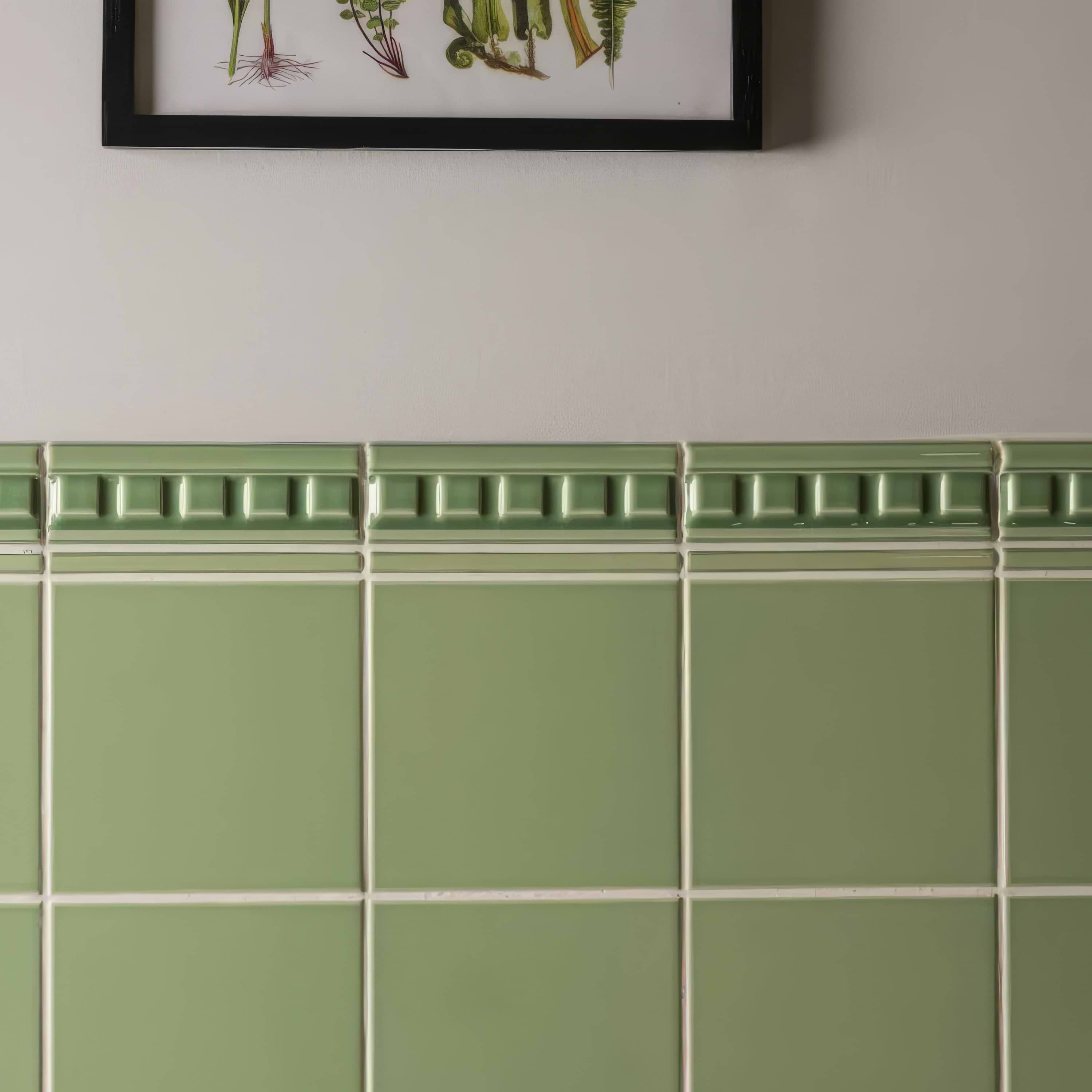 Palm Green Omega Moulding | Hyperion Tiles