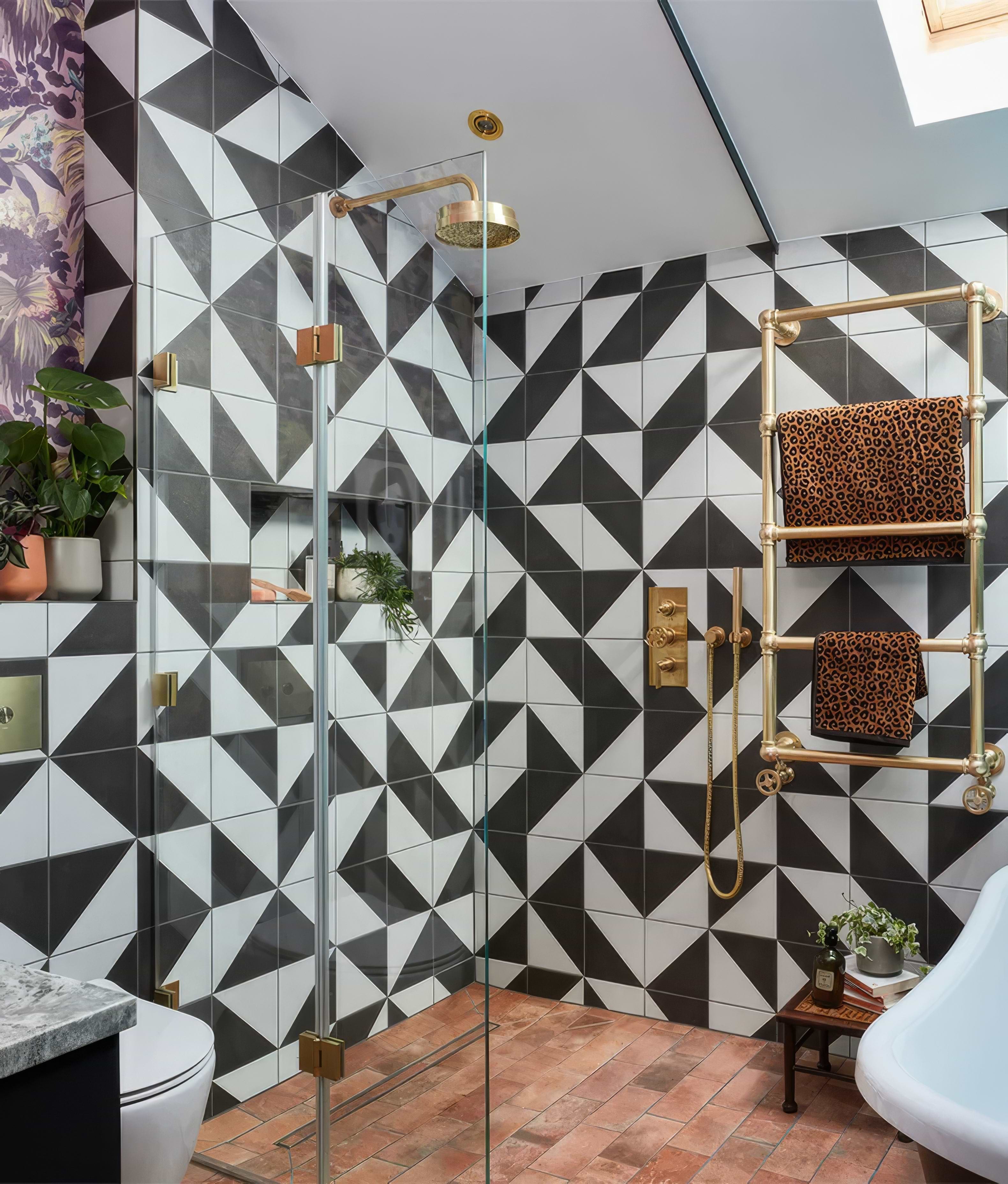 Parisian Café Porcelain Tri Black - Hyperion Tiles
