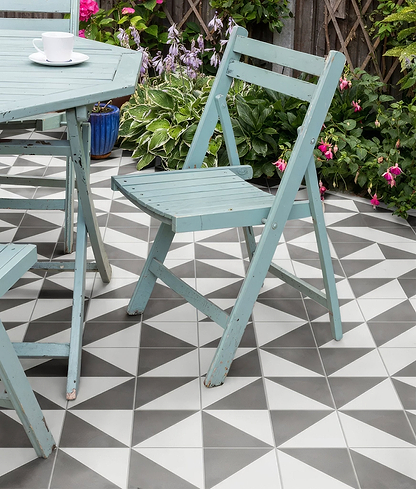 Parisian Café Porcelain Tri Black - Hyperion Tiles