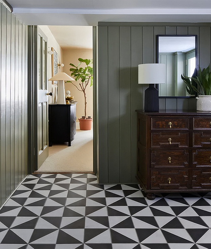 Parisian Café Porcelain Tri Black - Hyperion Tiles