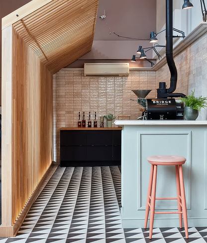Parisian Café Porcelain Tri Black - Hyperion Tiles