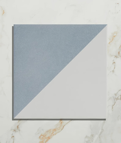 Parisian Café Porcelain Tri Blue - Hyperion Tiles
