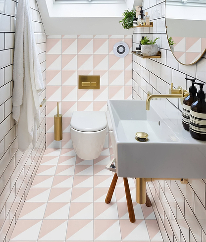 Parisian Café Porcelain Tri Rosa - Hyperion Tiles