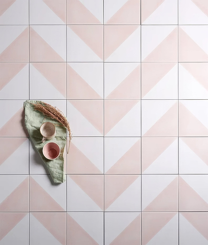 Parisian Café Porcelain Tri Rosa - Hyperion Tiles