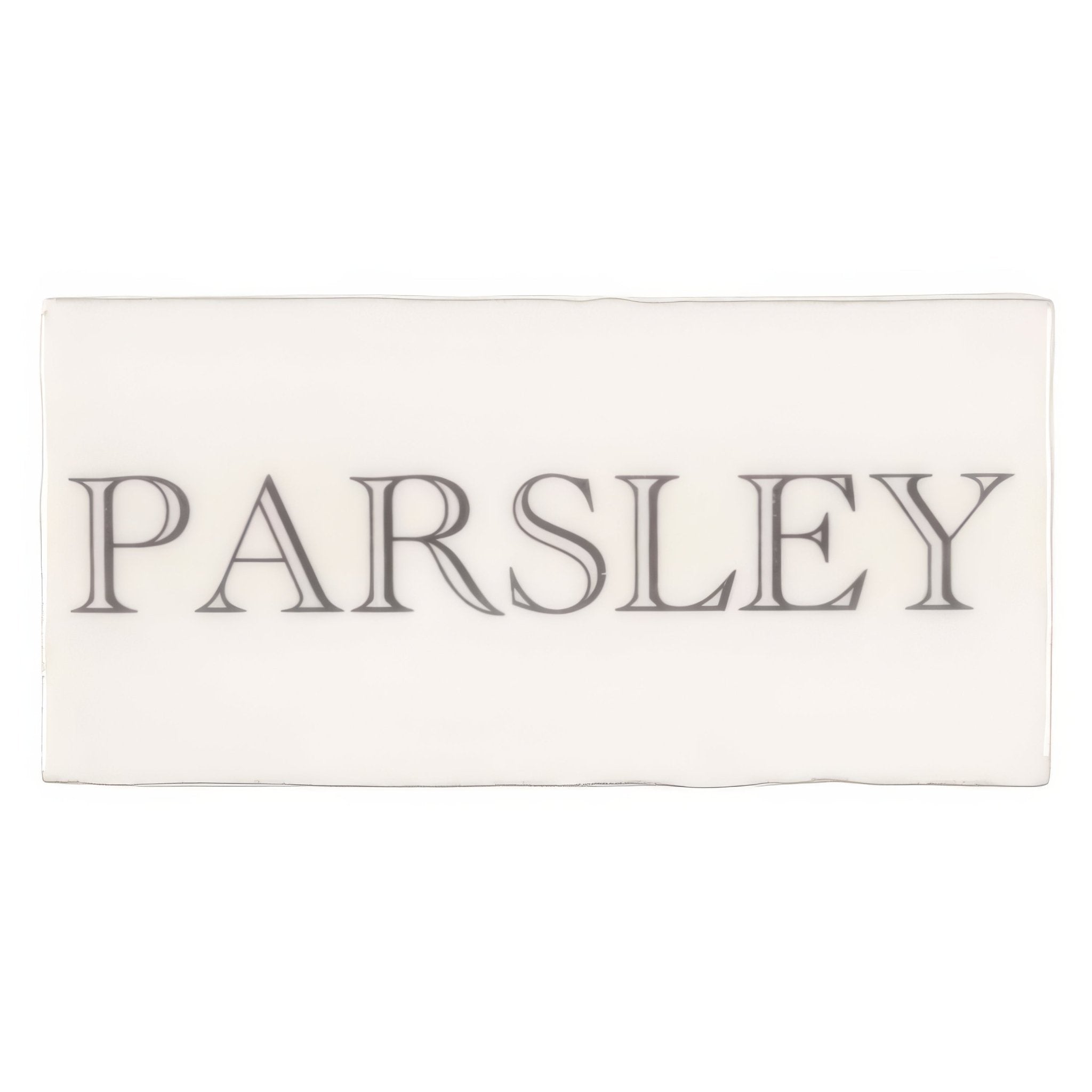 Parsley in Grey on Cotton - Hyperion Tiles