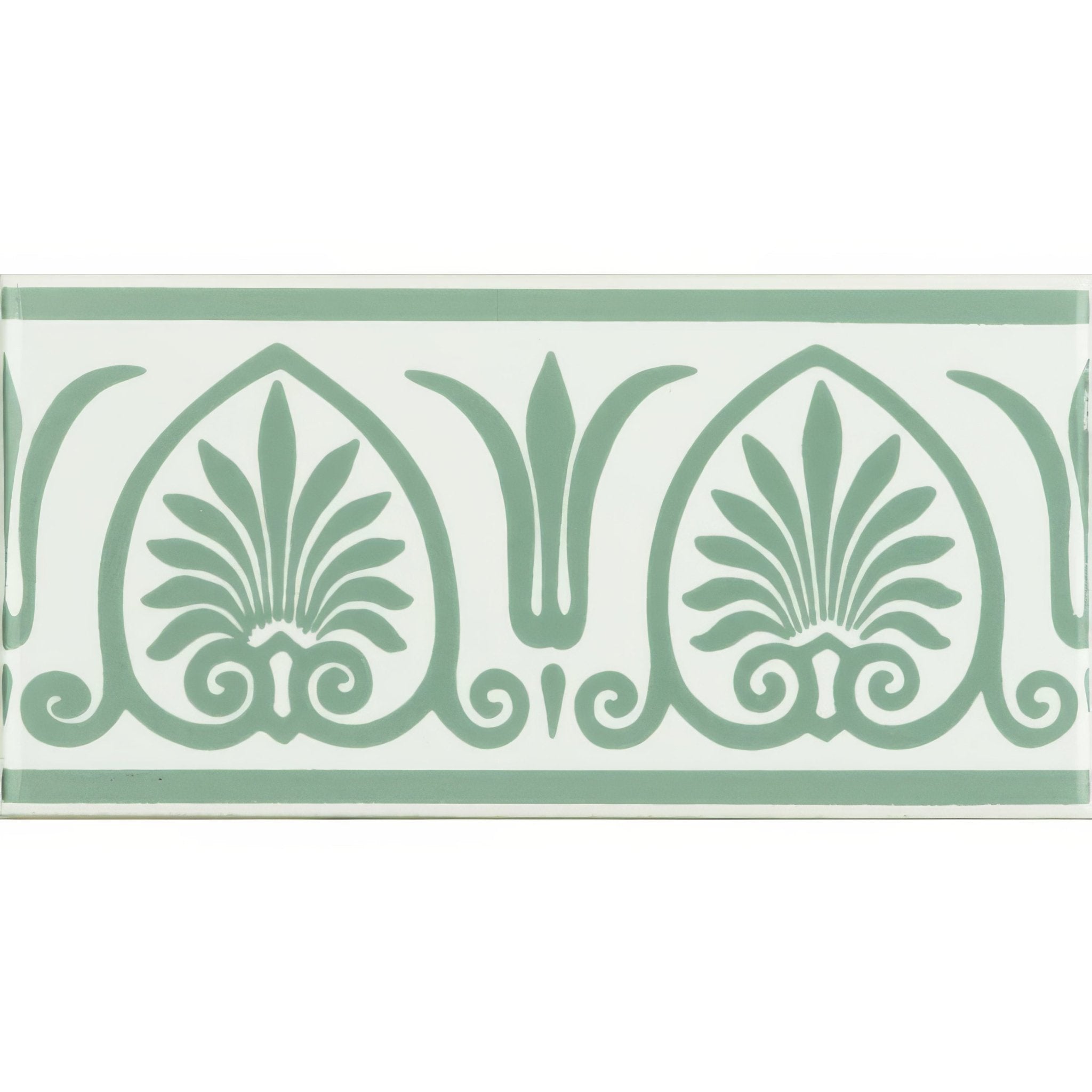 Parthenon Jade Breeze On Brilliant White - Hyperion Tiles