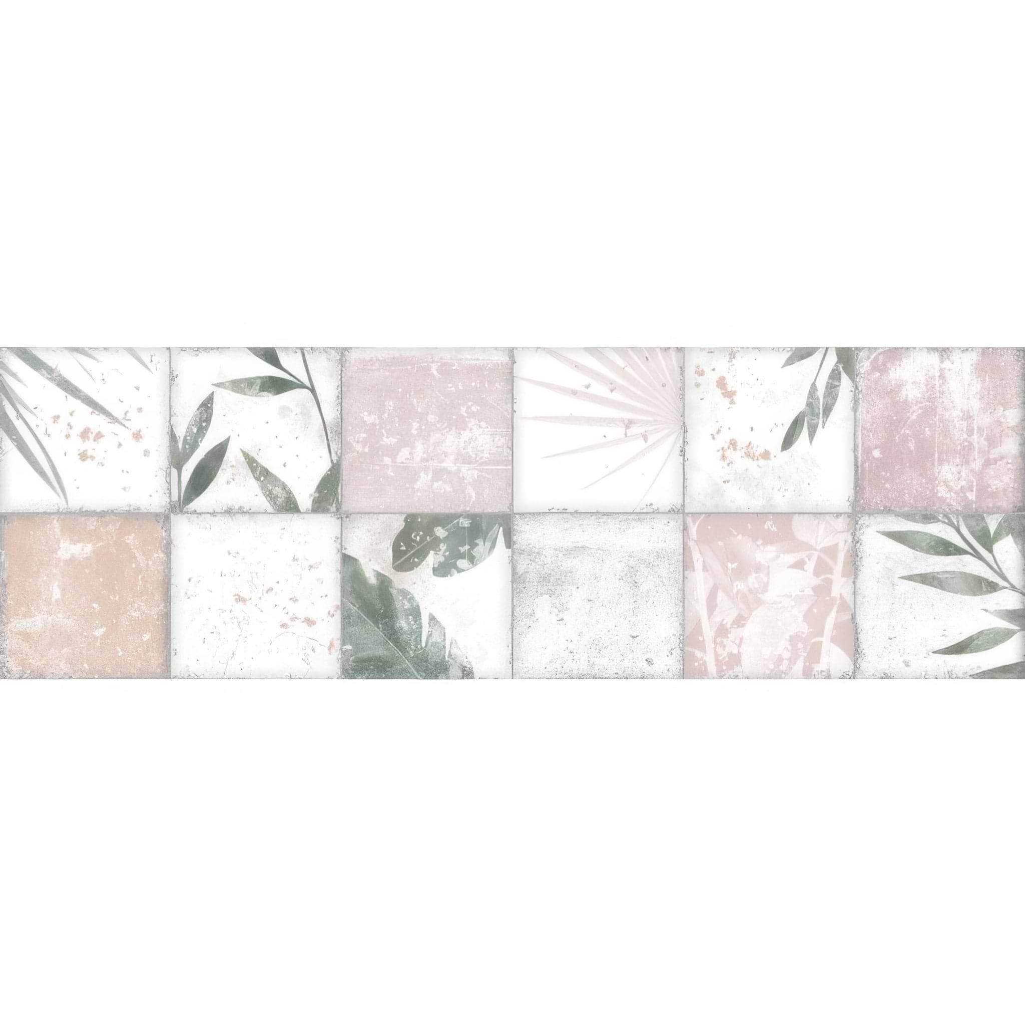 Patchwork Botanical Rose - Hyperion Tiles