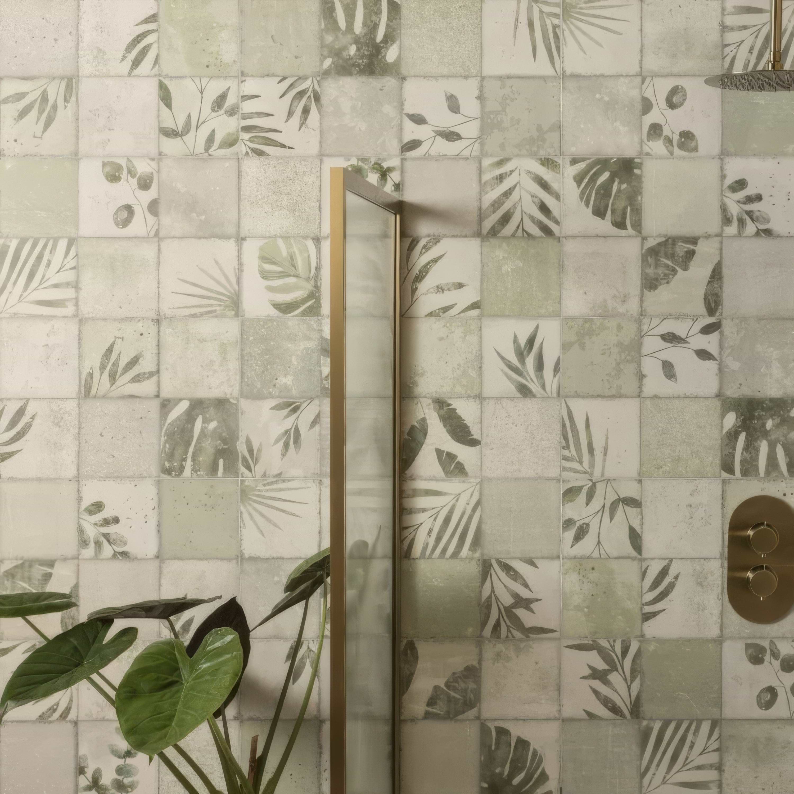 Patchwork Botanical Ivy By Hyperion Tiles