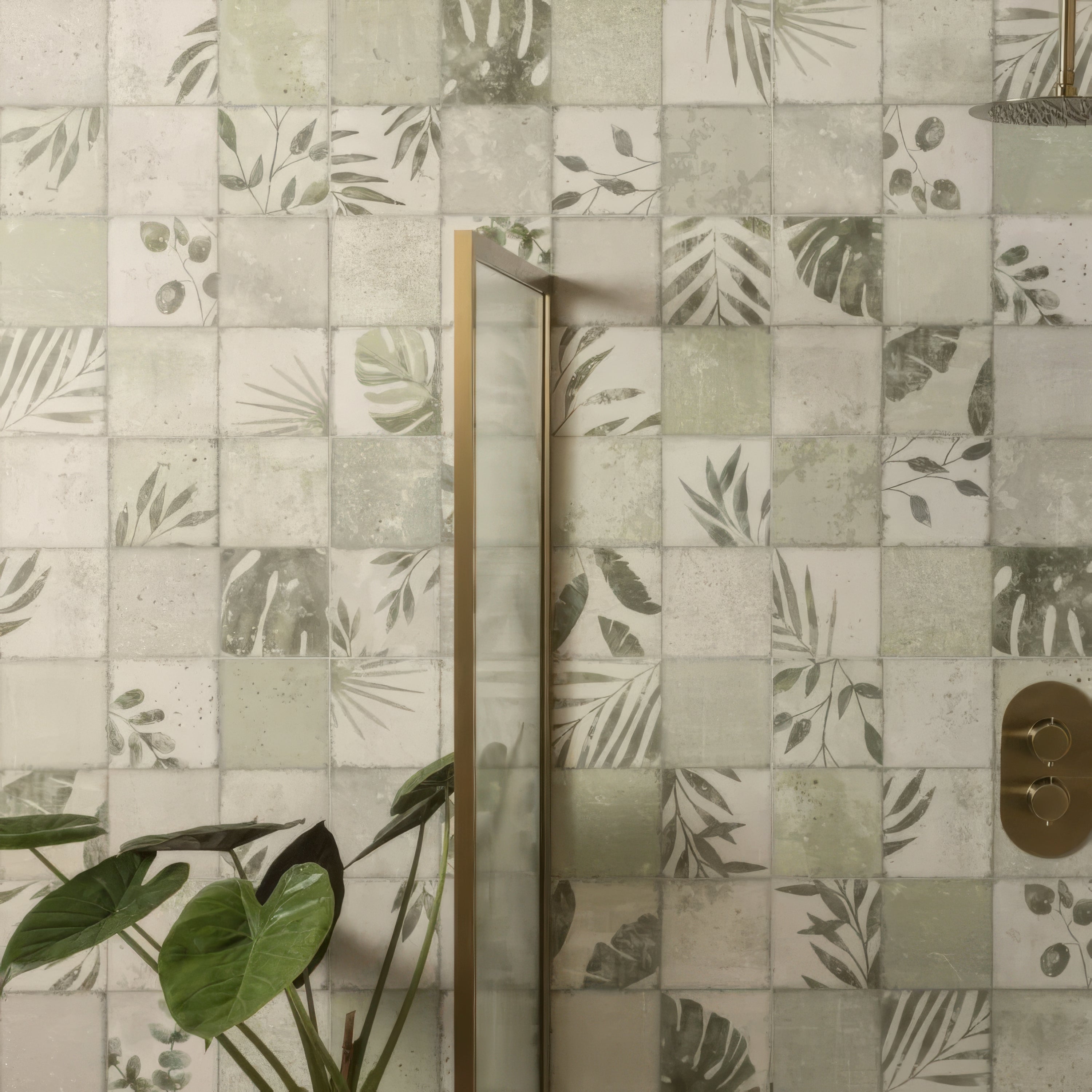 Patchwork Botanical Ivy By Hyperion Tiles