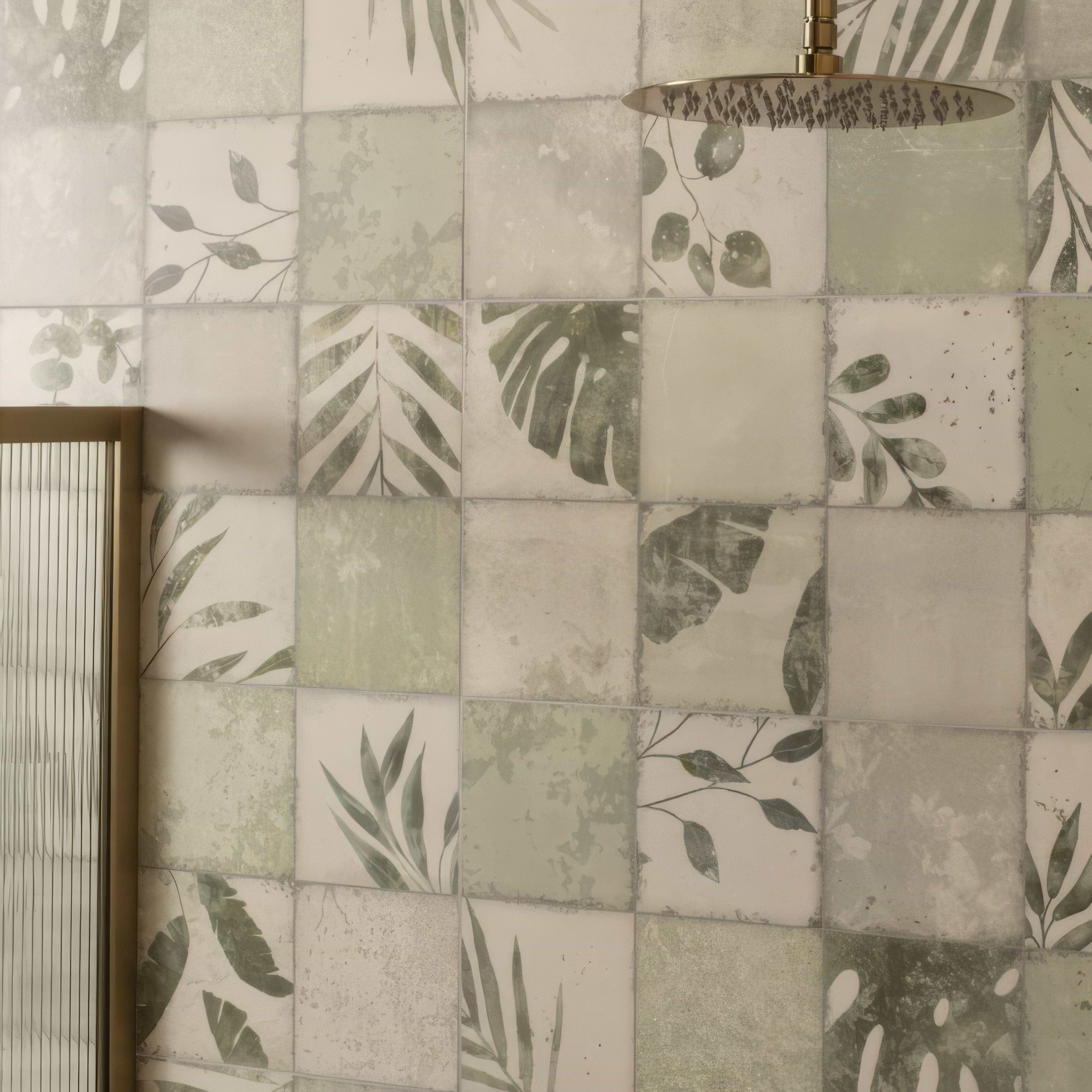 Patchwork Botanical Ivy By Hyperion Tiles