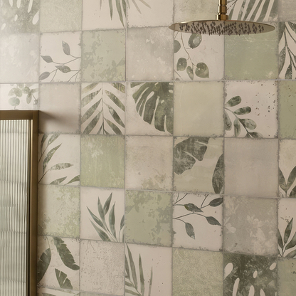 Patchwork Botanical Ivy By Hyperion Tiles