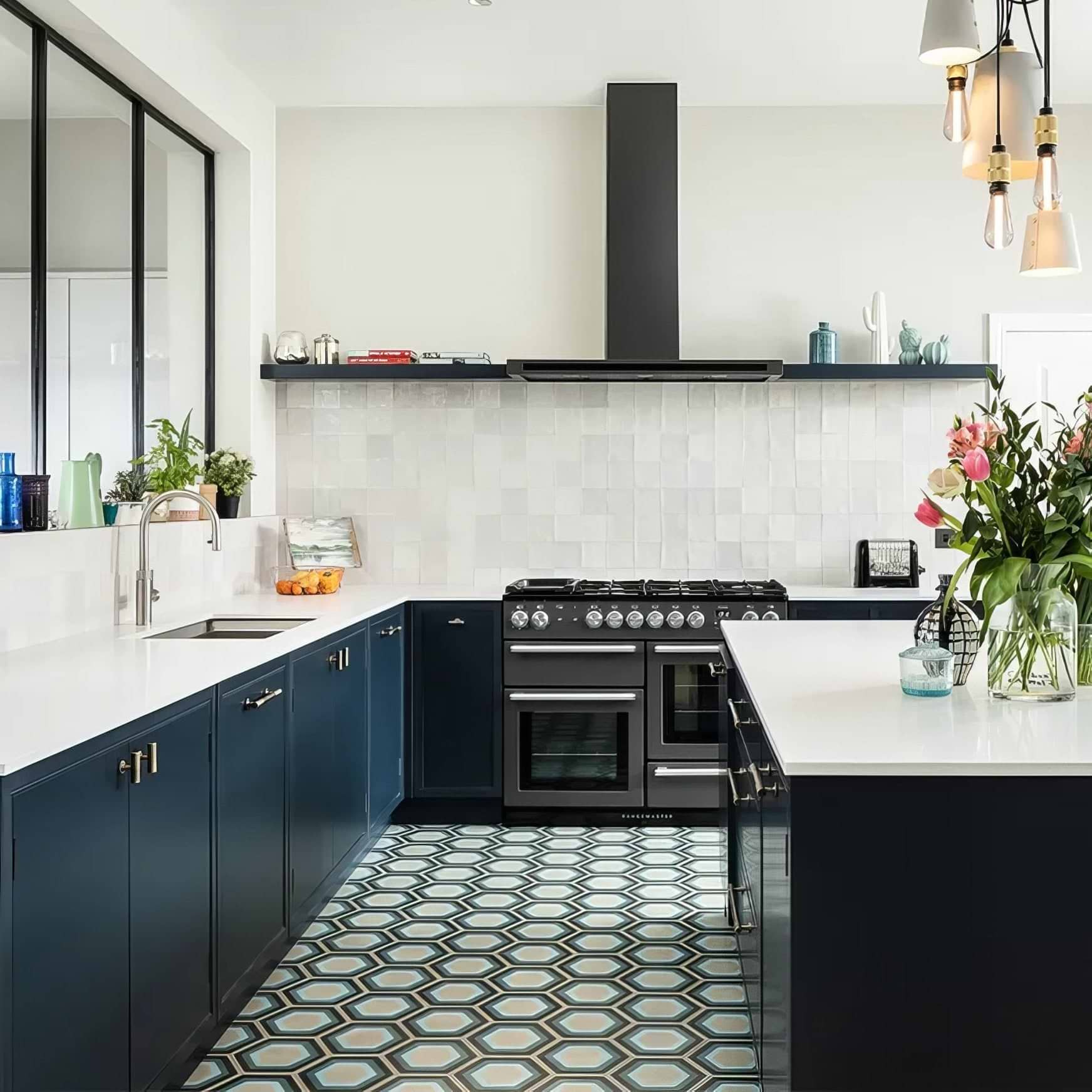 Patisserie Porcelain Blue - Hyperion Tiles