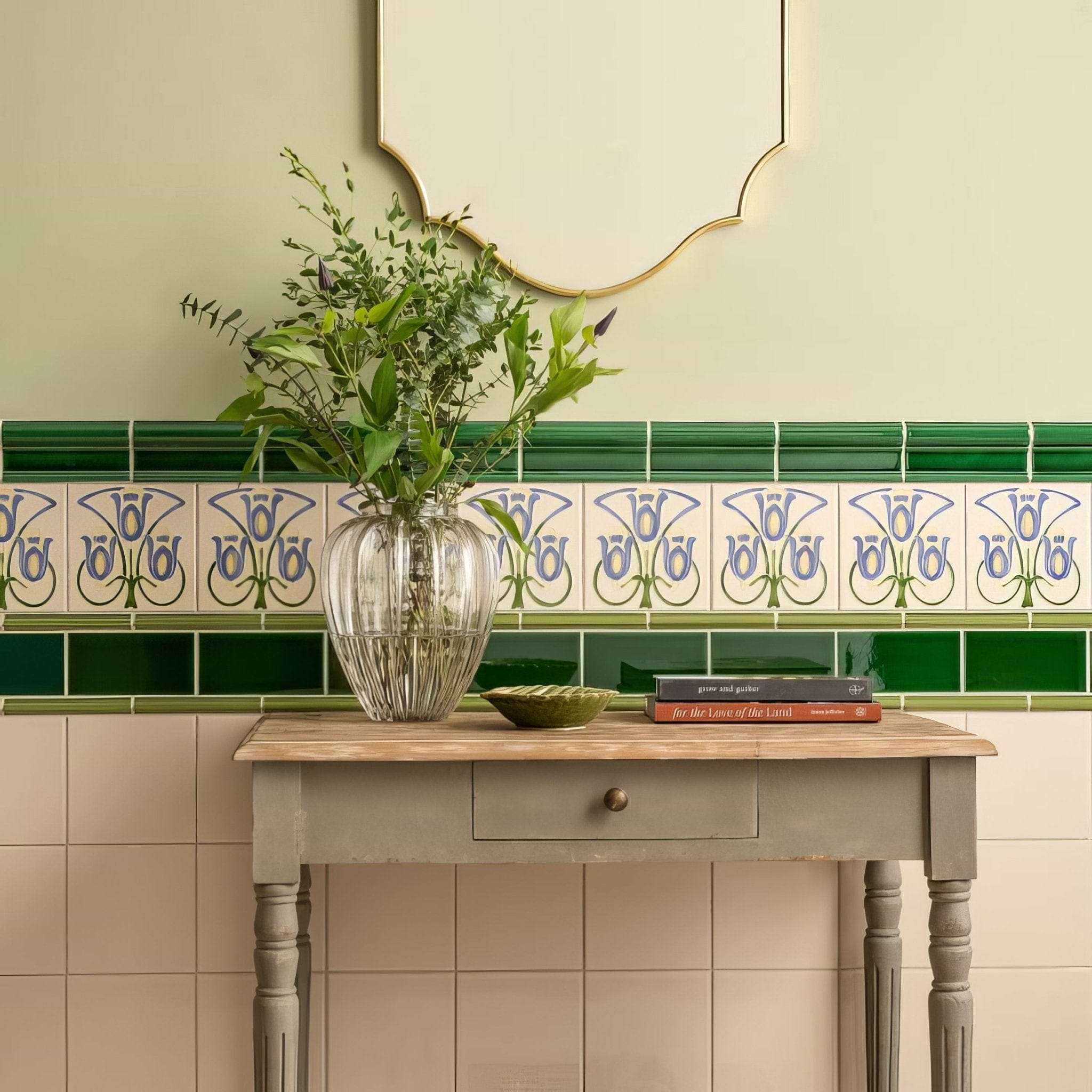 Pavilion Green Omega Moulding - Hyperion Tiles