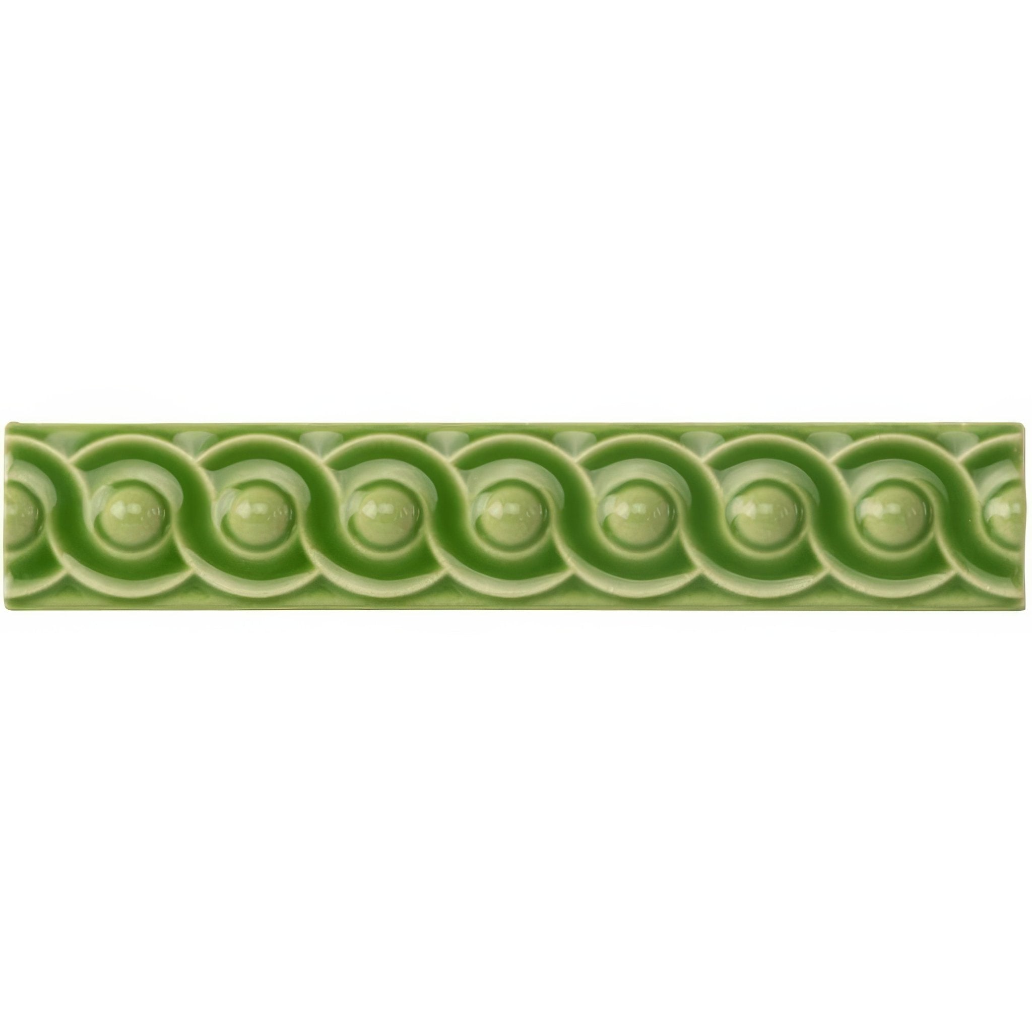 Pavilion Green Scroll Moulding - Hyperion Tiles