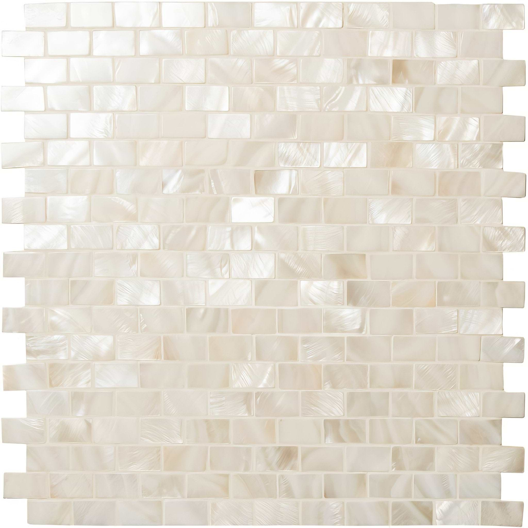 Pearl Brickbond Shell Mosaic - Hyperion Tiles