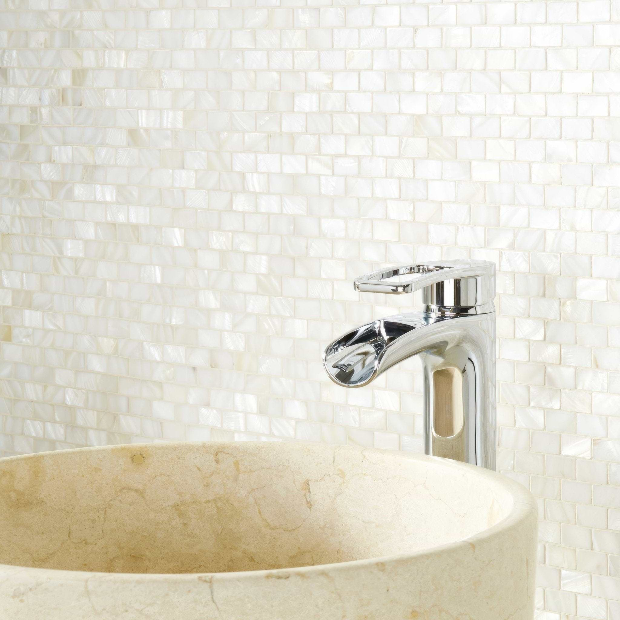 Pearl Brickbond Shell Mosaic - Hyperion Tiles