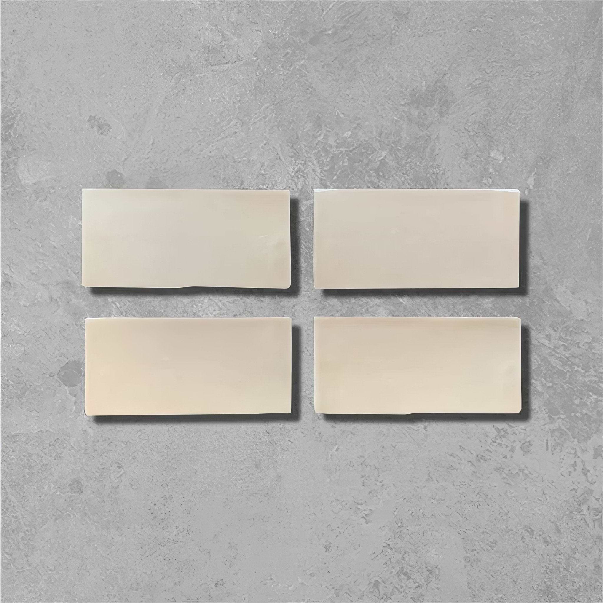 Pearl Pale Glazed Metro Tile - Hyperion Tiles