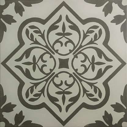 Pentillie Dark Grey on Grey - Hyperion Tiles