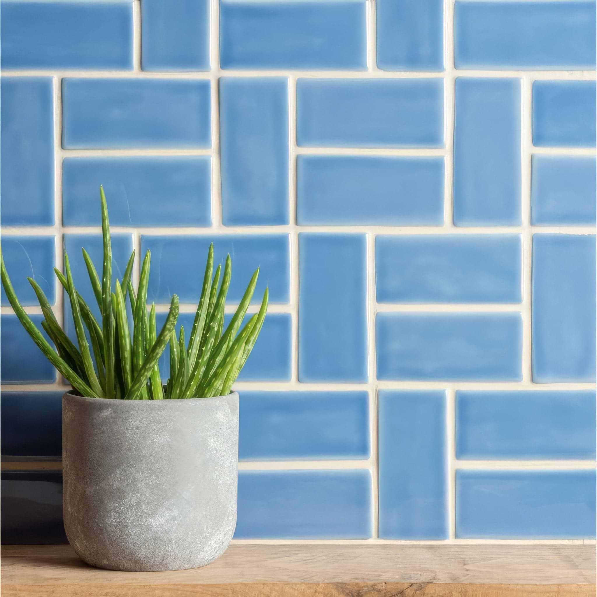 Periwinkle Half Tile - Hyperion Tiles