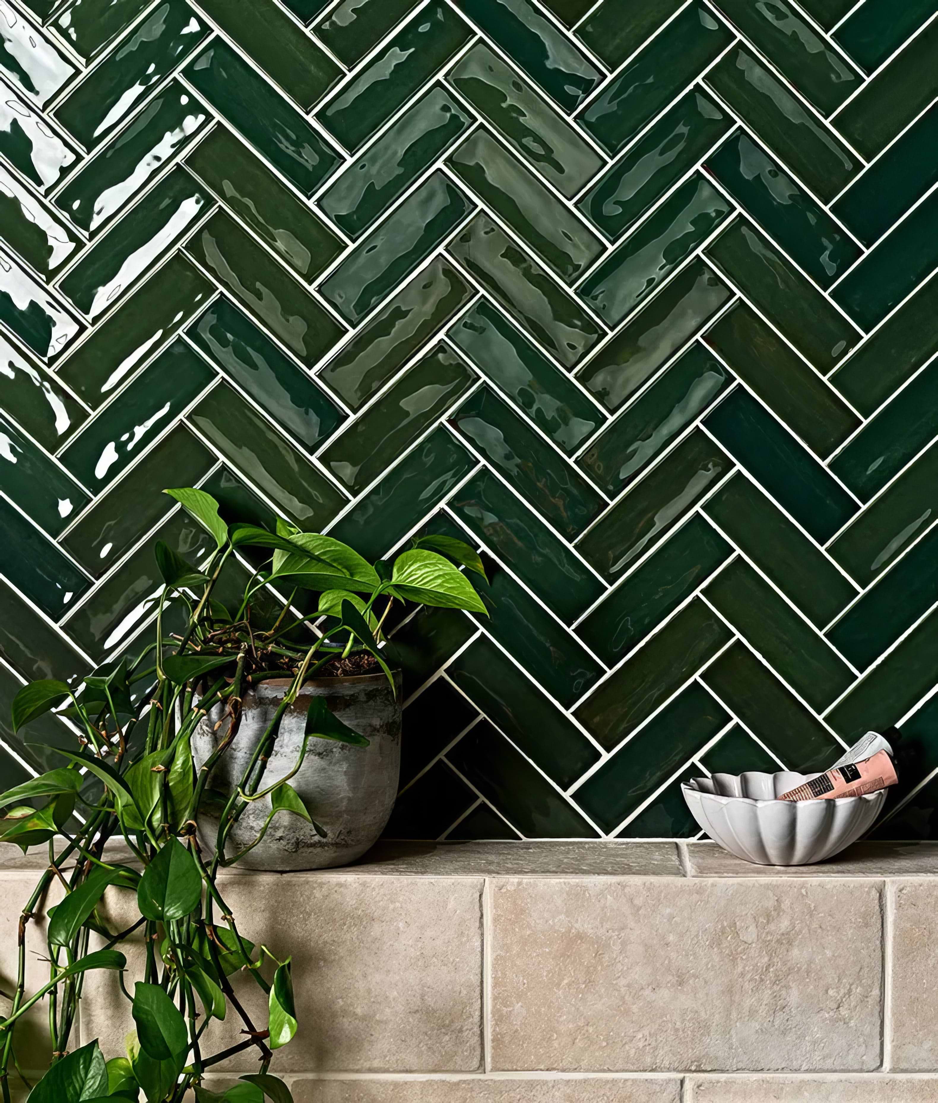 Petite Porcelain Gloss Green - Hyperion Tiles