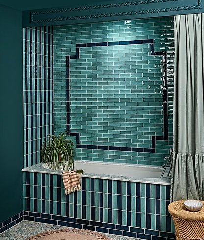 Petite Porcelain Gloss Sky - Hyperion Tiles