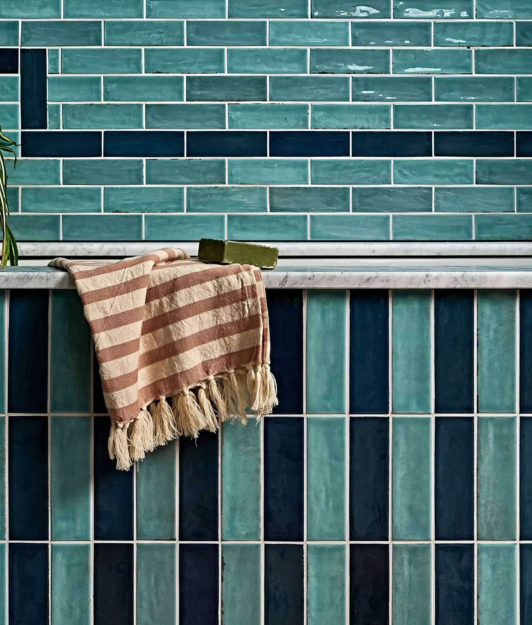 Petite Porcelain Gloss Sky - Hyperion Tiles