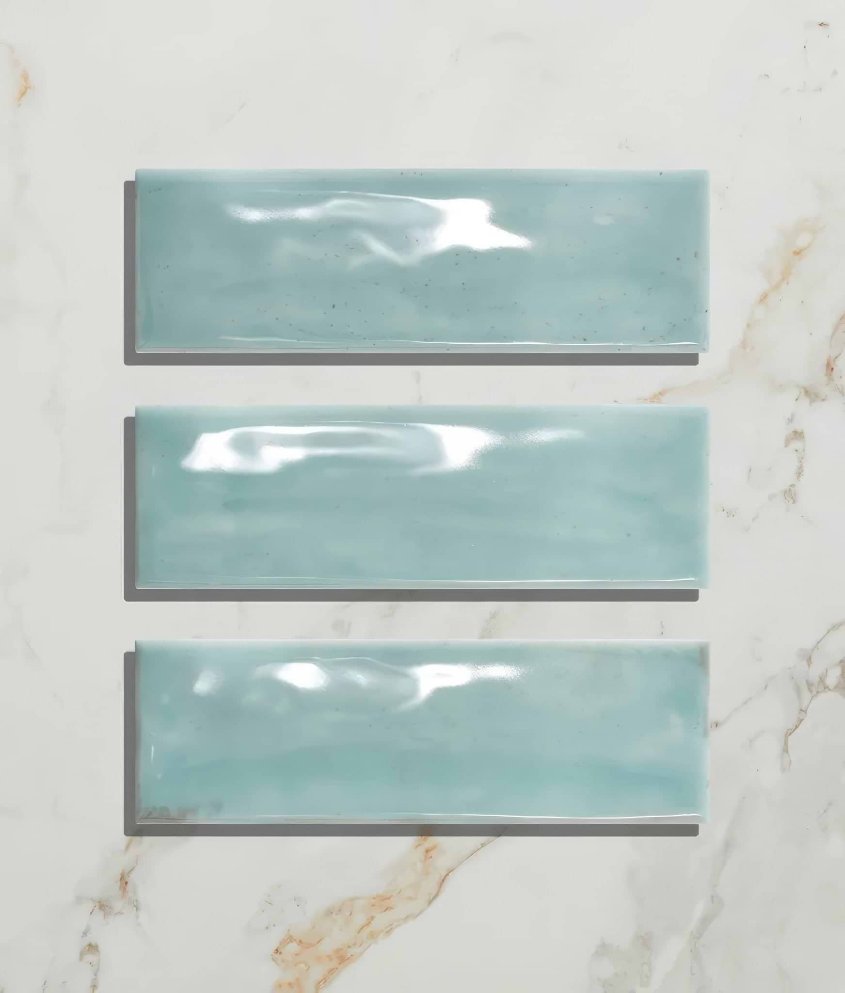 Petite Porcelain Gloss Sky - Hyperion Tiles