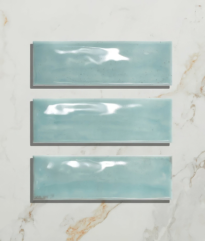 Petite Porcelain Gloss Sky - Hyperion Tiles