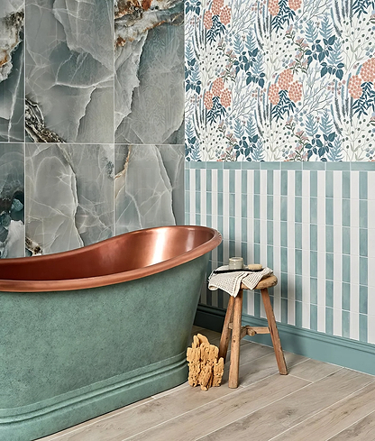 Petite Porcelain Matt Sky - Hyperion Tiles