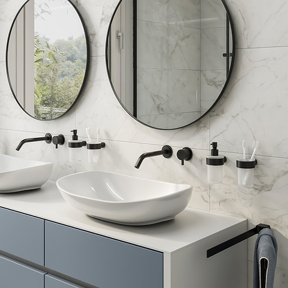 Pirenei Soap Dispenser – Black - Hyperion Tiles