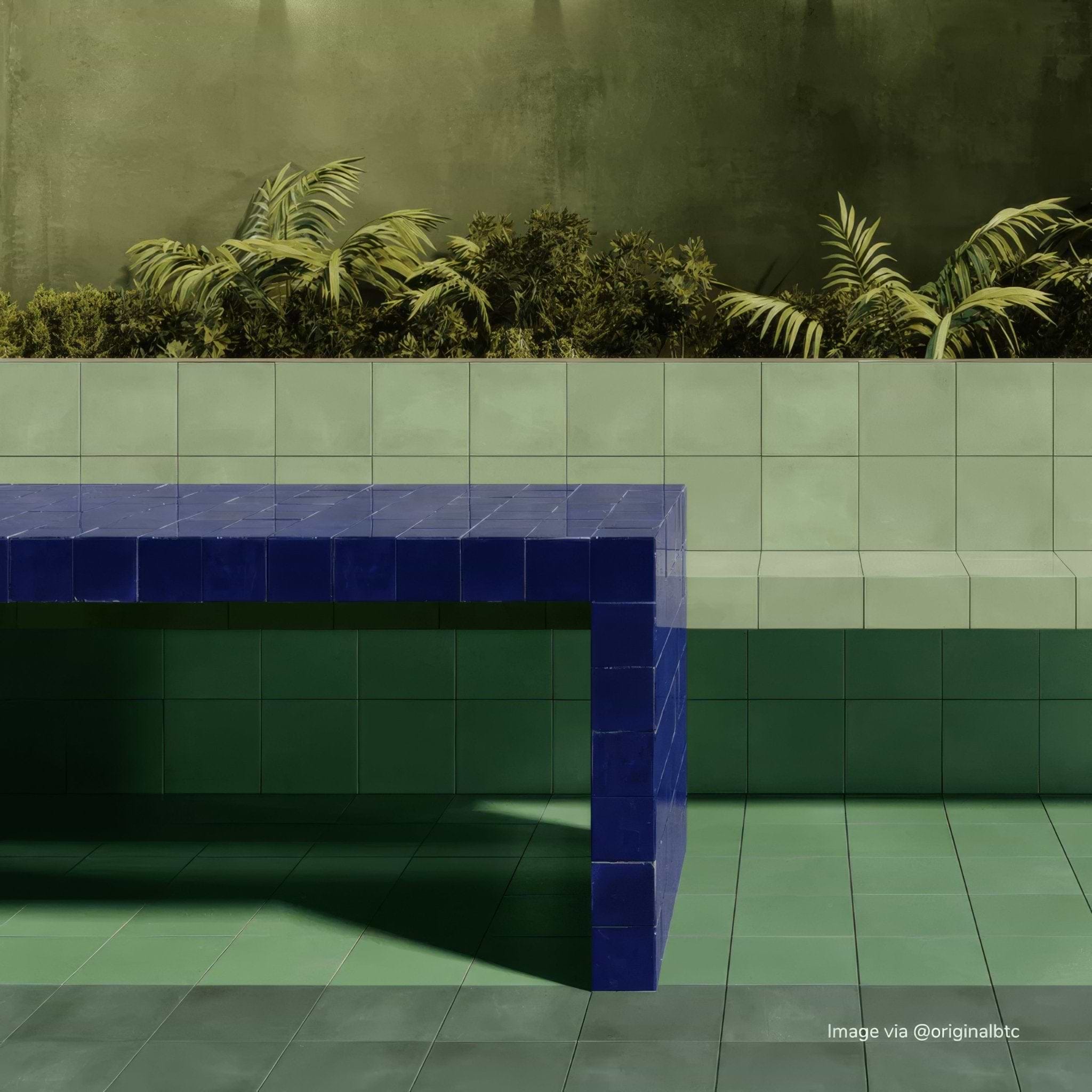 Pistachio Square Tile - Hyperion Tiles