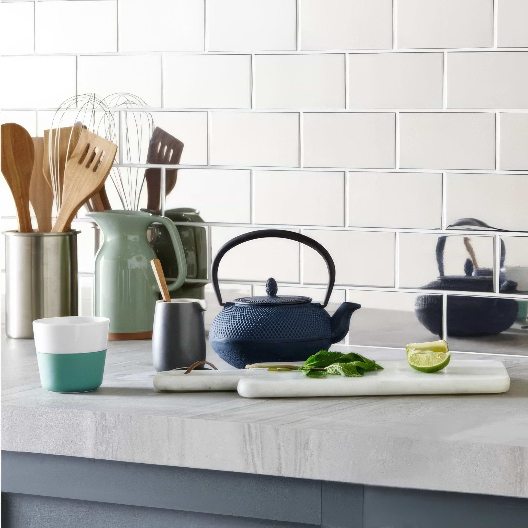 Platinum (Metallic) Half Tile - Hyperion Tiles